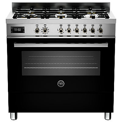 Bertazzoni Professional Series 90cm Dual Fuel Single Range Cooker Black